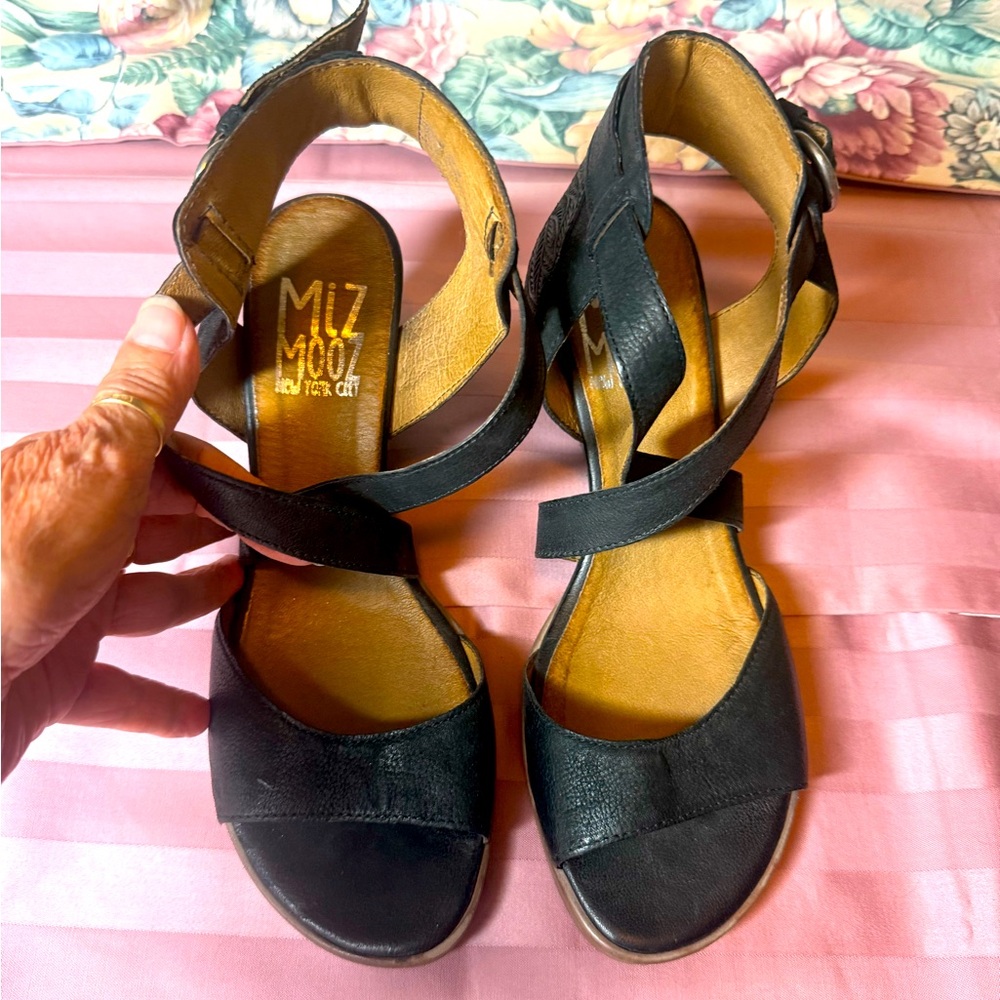 Miz Mooz Black Women's Sandals